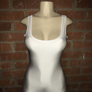 white spandex romper